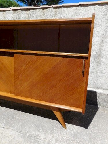 ENFILADE BAHUT DE SALLE A MANGER VITRINE VINTAGE 1950