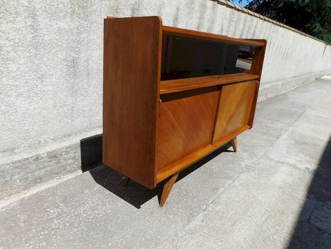 ENFILADE BAHUT DE SALLE A MANGER VITRINE VINTAGE 1950