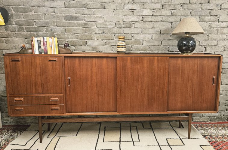 Enfilade scandinave teck par Musterring 1960