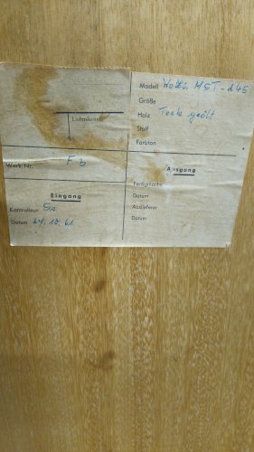 Enfilade scandinave teck par Musterring 1960