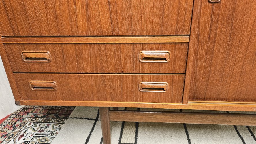 Enfilade scandinave teck par Musterring 1960
