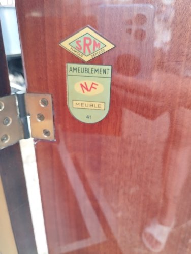  Enfilade Vintage en Acajou « Cascade » – SRM – 1962
