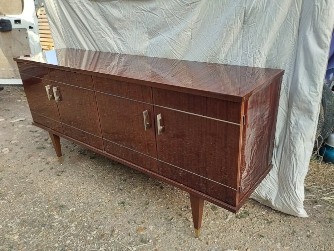  Enfilade Vintage en Acajou « Cascade » – SRM – 1962