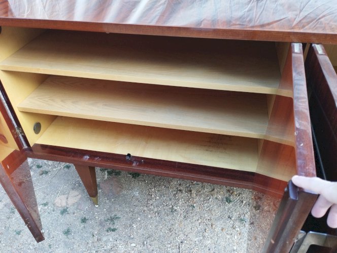  Enfilade Vintage en Acajou « Cascade » – SRM – 1962