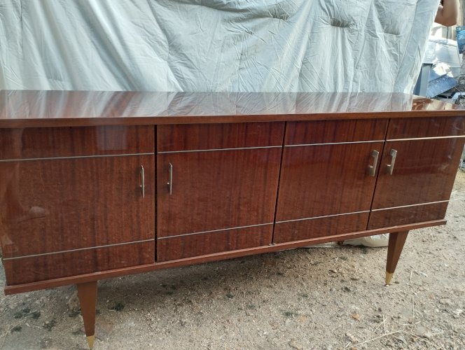  Enfilade Vintage en Acajou « Cascade » – SRM – 1962