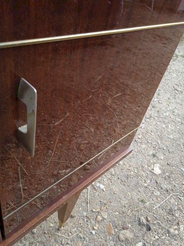  Enfilade Vintage en Acajou « Cascade » – SRM – 1962