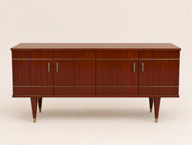  Enfilade Vintage en Acajou « Cascade » – SRM – 1962