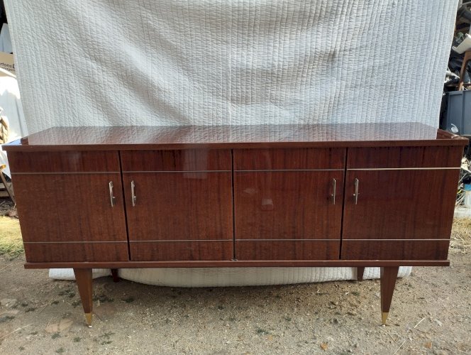 Enfilade Vintage en Acajou « Cascade » – SRM – 1962
