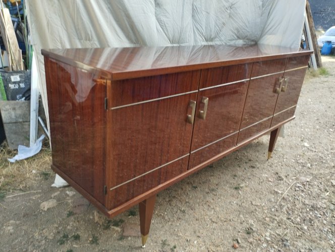  Enfilade Vintage en Acajou « Cascade » – SRM – 1962