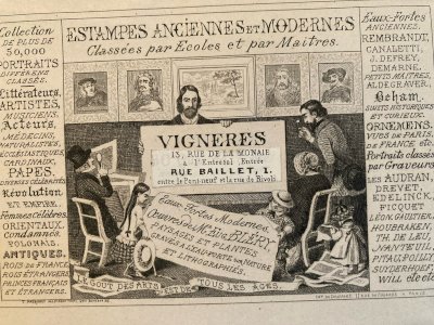 Engraving Gravure Carte De Visite Estampe XIXe art Curiosité Curiosa Ancien Old