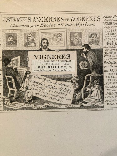 Engraving Gravure Carte De Visite Estampe XIXe art Curiosité Curiosa Ancien Old