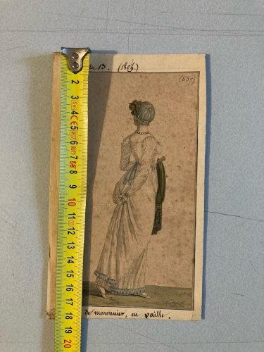 Engraving Gravure Costume Mode Paris 1811 Old XIXe Philibert-Louis DEBUCOURT Art