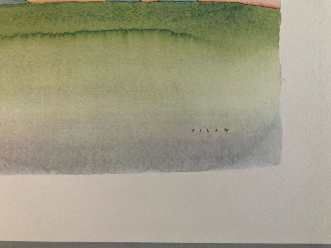 Engraving Gravure Jean Michel Folon XXe Lithographie Art 1970 Ancien Arbre Old