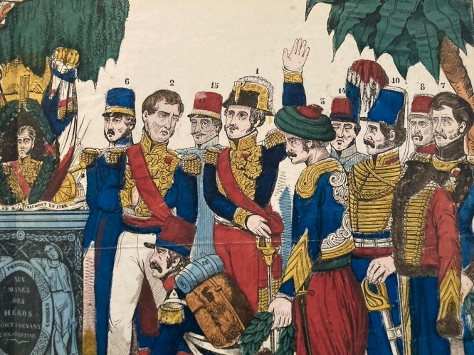 Engraving Gravure Lithographie Couleur Tom Des Braves Constantine Art XIXe￼