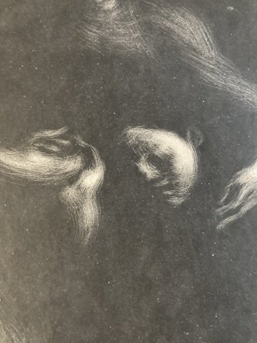 Engraving Gravure Original Portrait Tolstoï Femme Ancien 1901 Estampe Old Art