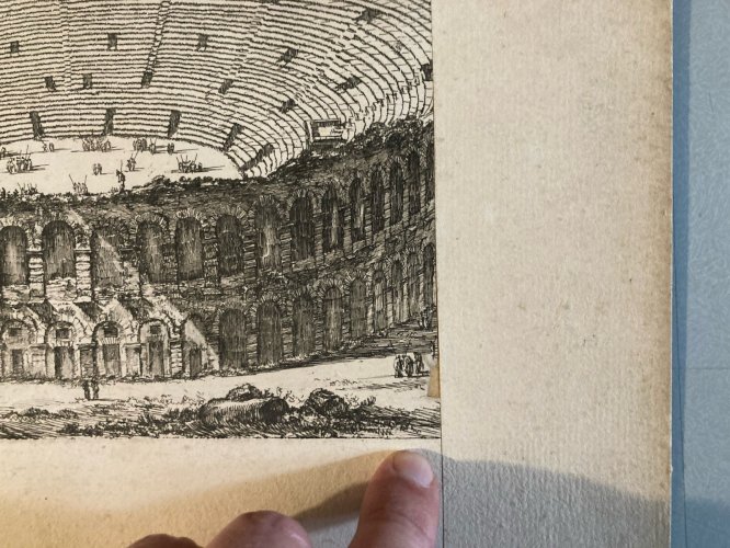 Engraving Gravure Originale Eau Forte Giovanni-Battista Piranesi  XVIIIe Estampe