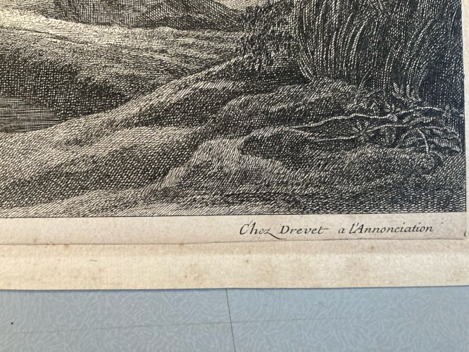 Engraving Gravure  Portrait  XVIIe Perelle Ancien 1650 Original Estampe Etching