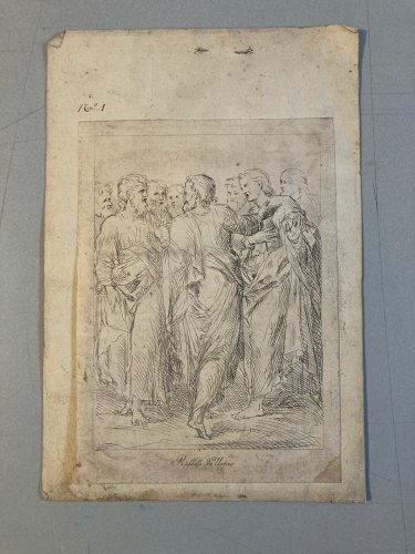 Engraving Gravure Raphaelle Da Urbino Raphaël Xviiie Scène Religieuse Jesus Art