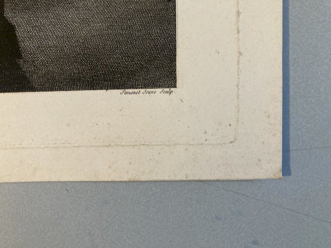 Engraving gravure XIXe Catacombes Pairs Original Curiosité Mémento Curiosa Crane