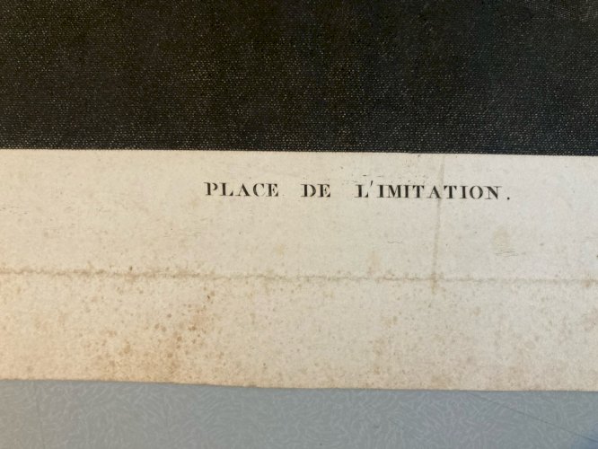 Engraving gravure XIXe Catacombes Pairs Original Jean Baptiste Antoine CLOQUET