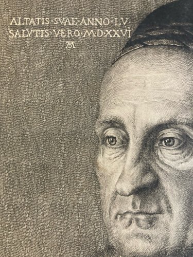 Engraving Gravure XIXe Estampe Ancien Muffel Albrecht Dürer Peintre Portrait