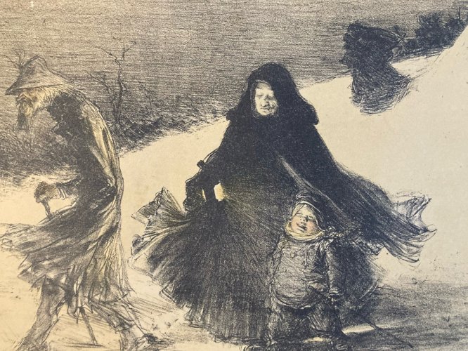 Engraving Lithographie signée  Henri Bataille De Edmond See Sée Littérature XIXe