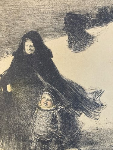 Engraving Lithographie signée  Henri Bataille De Edmond See Sée Littérature XIXe