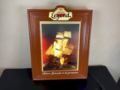 enseigne lumineuse bière amstel legend