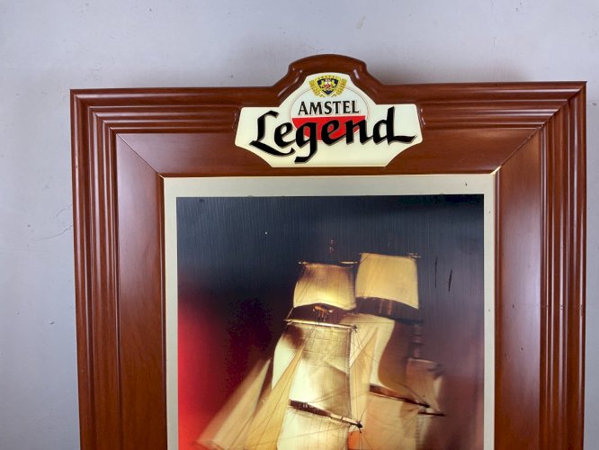 enseigne lumineuse bière amstel legend