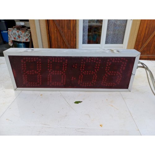 Enseigne Lumineuse Double Façe  Horloge 