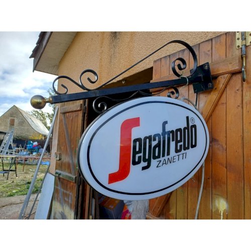 Enseigne Lumineuse Double Façe  Segafredo 