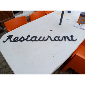 Enseigne Métal  Restaurant 