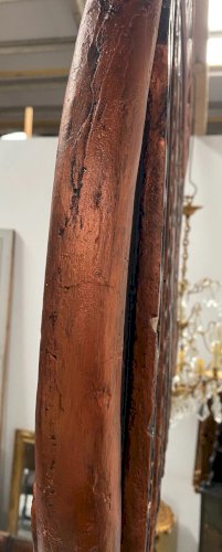 Enseigne publicitaire "Chronomètre UNIC " en stuc patiné XX siècle