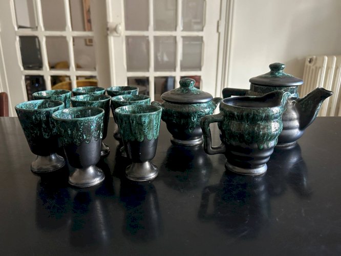 ensemble à thé Petit Masse Morvan ( 8 tasses théière sucrier pot à lait )