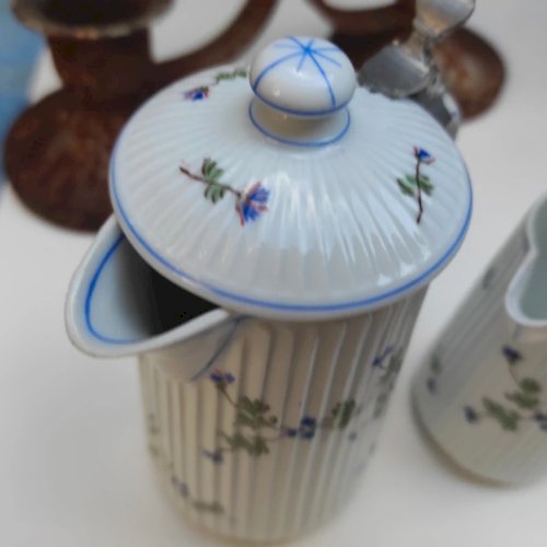 Ensemble ancien de porcelaine de Mehun pour le grand dépôt Émile Bourgeois