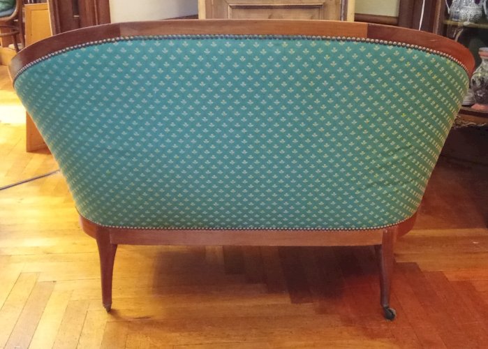 Ensemble Ancienne Banquette Et 2 Chaise Louis Philippe Salon Ancien