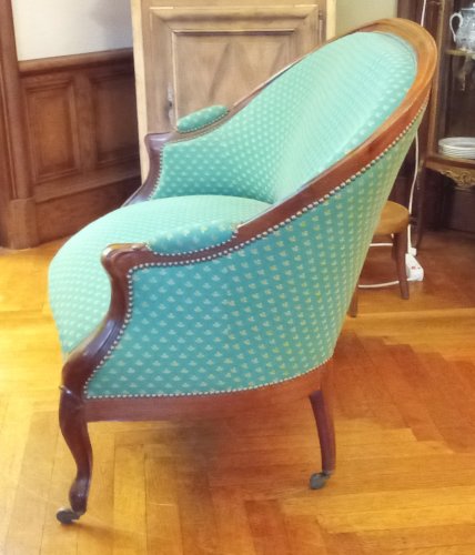 Ensemble Ancienne Banquette Et 2 Chaise Louis Philippe Salon Ancien