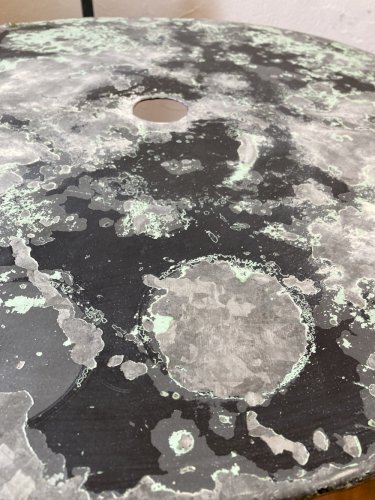 Ensemble bistrot ancien fer forgé – table années 30 et chaises pliantes