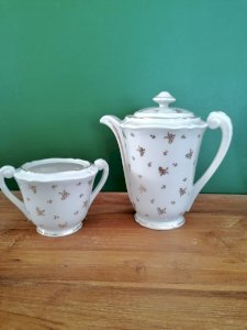 Ensemble cafetière et sucrier 