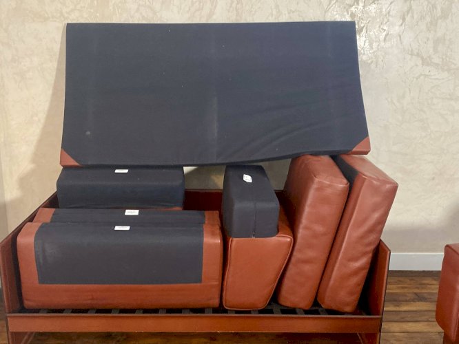 Ensemble canapé 2 places et 1 fauteuil korium km 3/1 de Tito Agnoli pour Ma