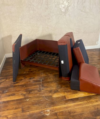 Ensemble canapé 2 places et 1 fauteuil korium km 3/1 de Tito Agnoli pour Ma