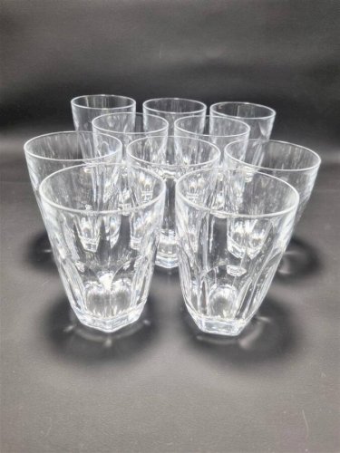 Ensemble de 10 verres en cristal