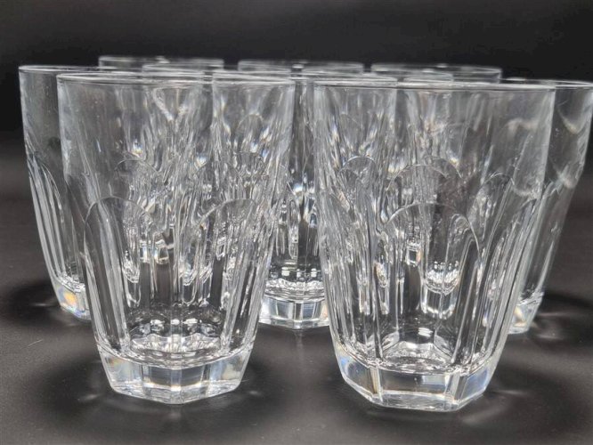 Ensemble de 10 verres en cristal