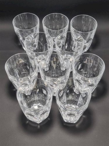 Ensemble de 10 verres en cristal