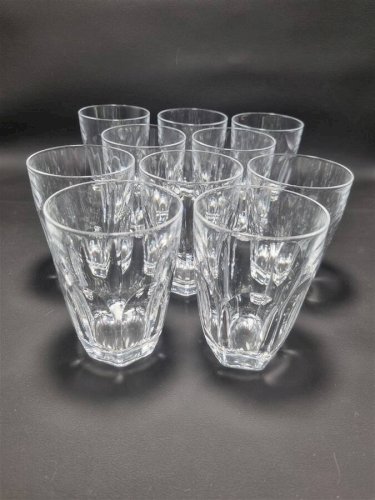 Ensemble de 10 verres en cristal