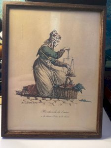 Ensemble de 3 estampes fin XIXᵉ – Scènes de Marchandes – d’après Carle Vernet