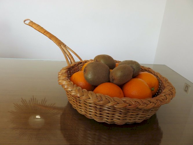 ENSEMBLE DE 3 GRANDES CORBEILLES EN ROTIN ANNEES 60 70 FRENCH RIVIERA VINTAGE 