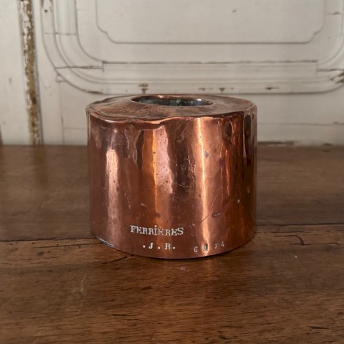 Ensemble de 5 moules à gâteaux en cuivre Ferrieres XIXe M3651