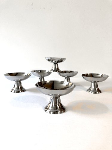 Ensemble de 6 coupes à glace en Inox Guy Degrenne
