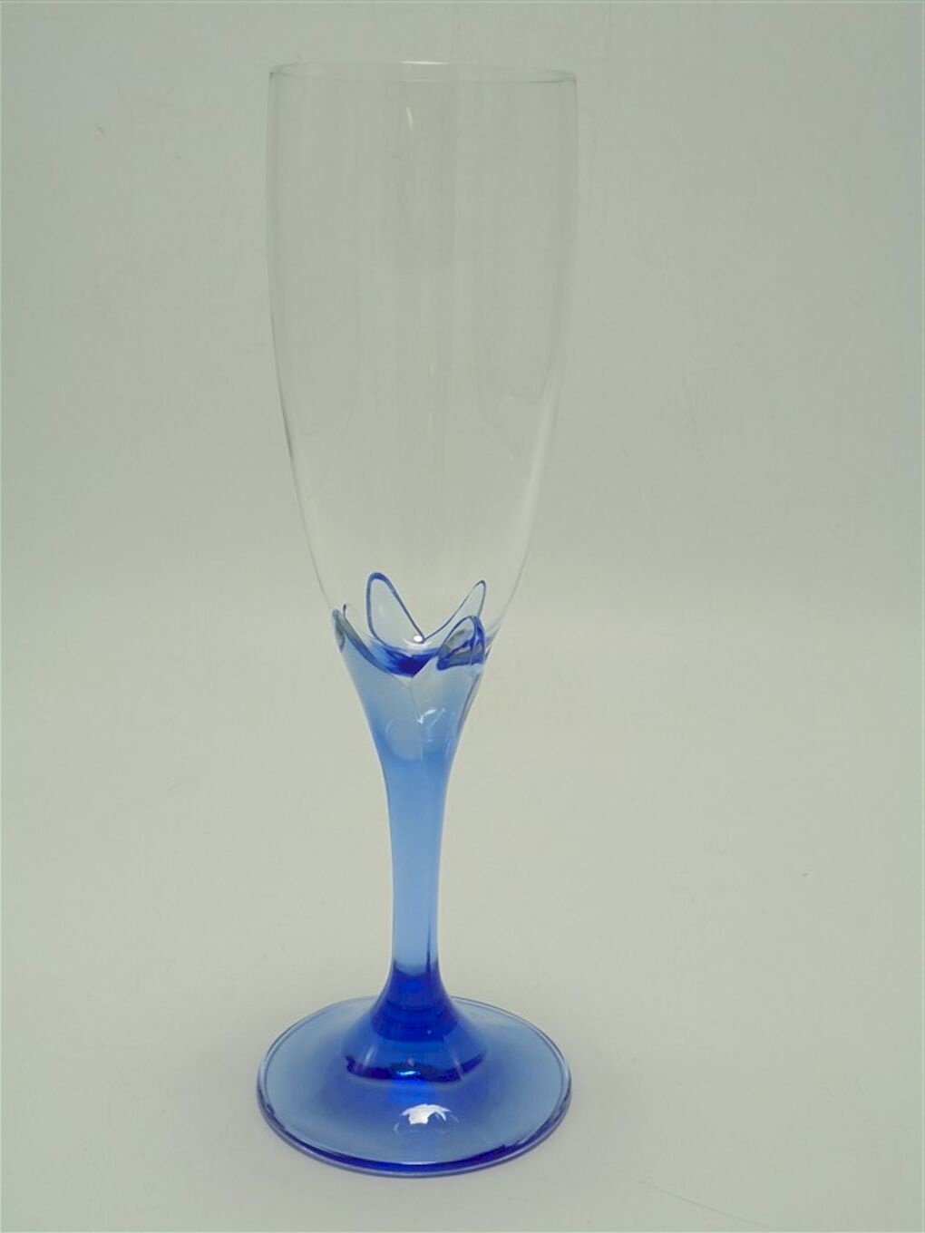 Ensemble de 6 flûtes à champagne Blanc/Bleu Vendu